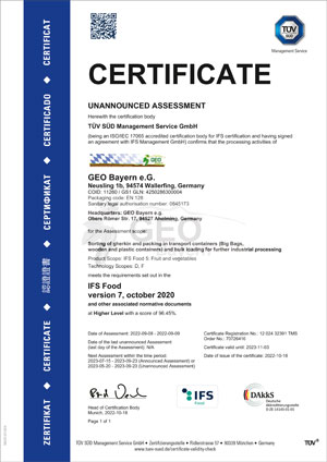 IFS Zertifikat EN 09 2022